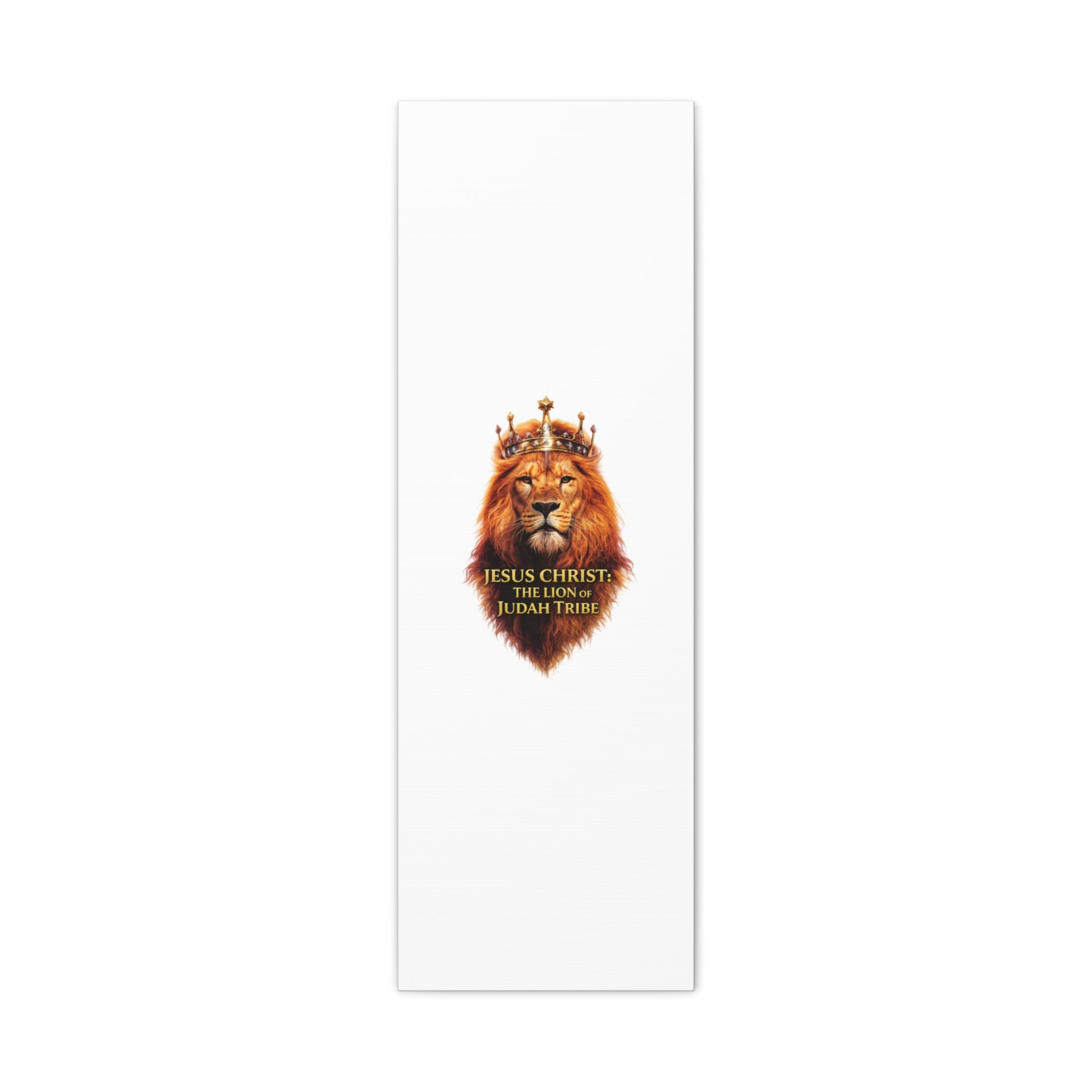 Lion of Judah Canvas Print – Jesus Christ Crowned Wall Art (Matte Stretched)